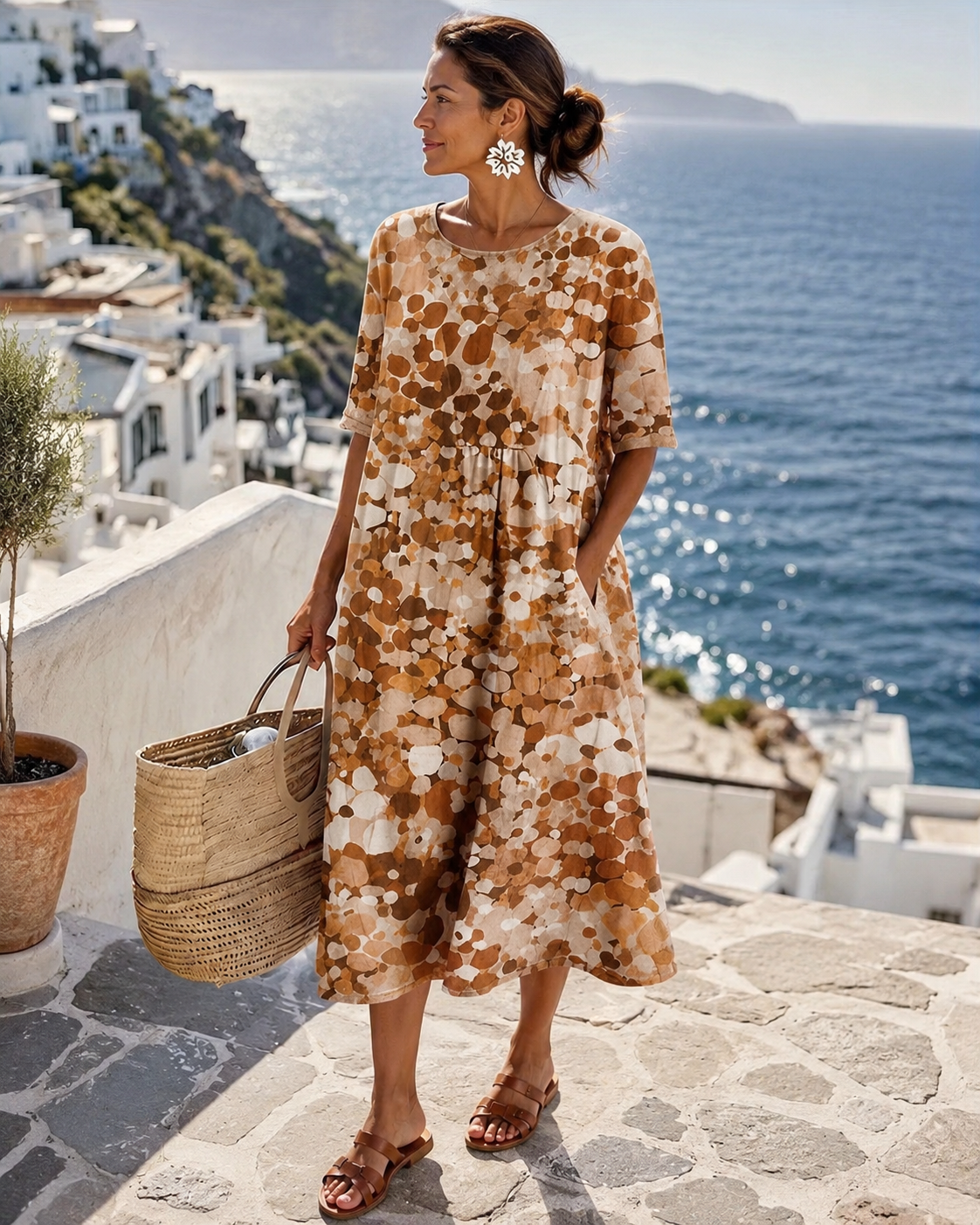 Pilar - Vestido Estampado Suelto y Favorecedor