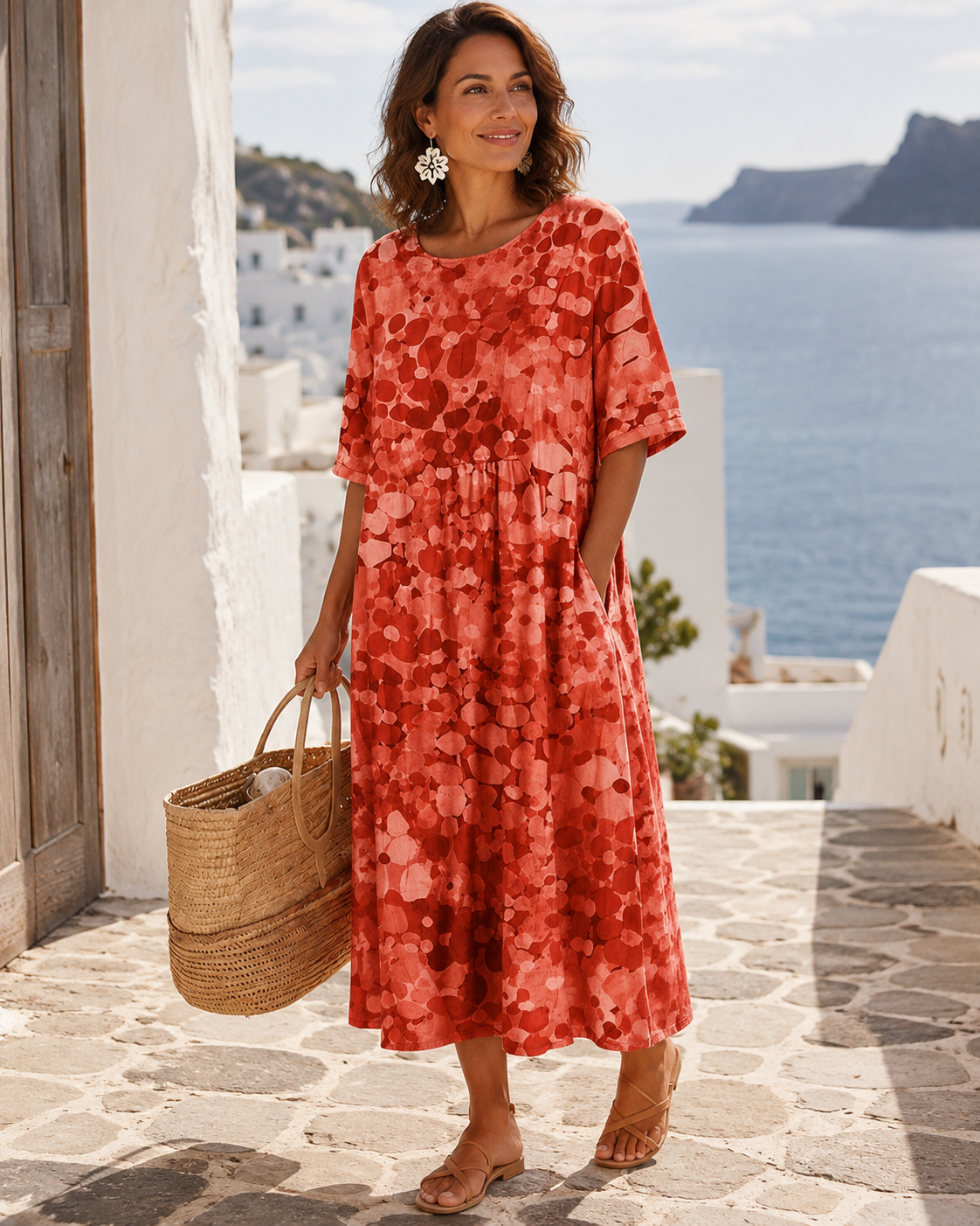 Pilar - Vestido Estampado Suelto y Favorecedor