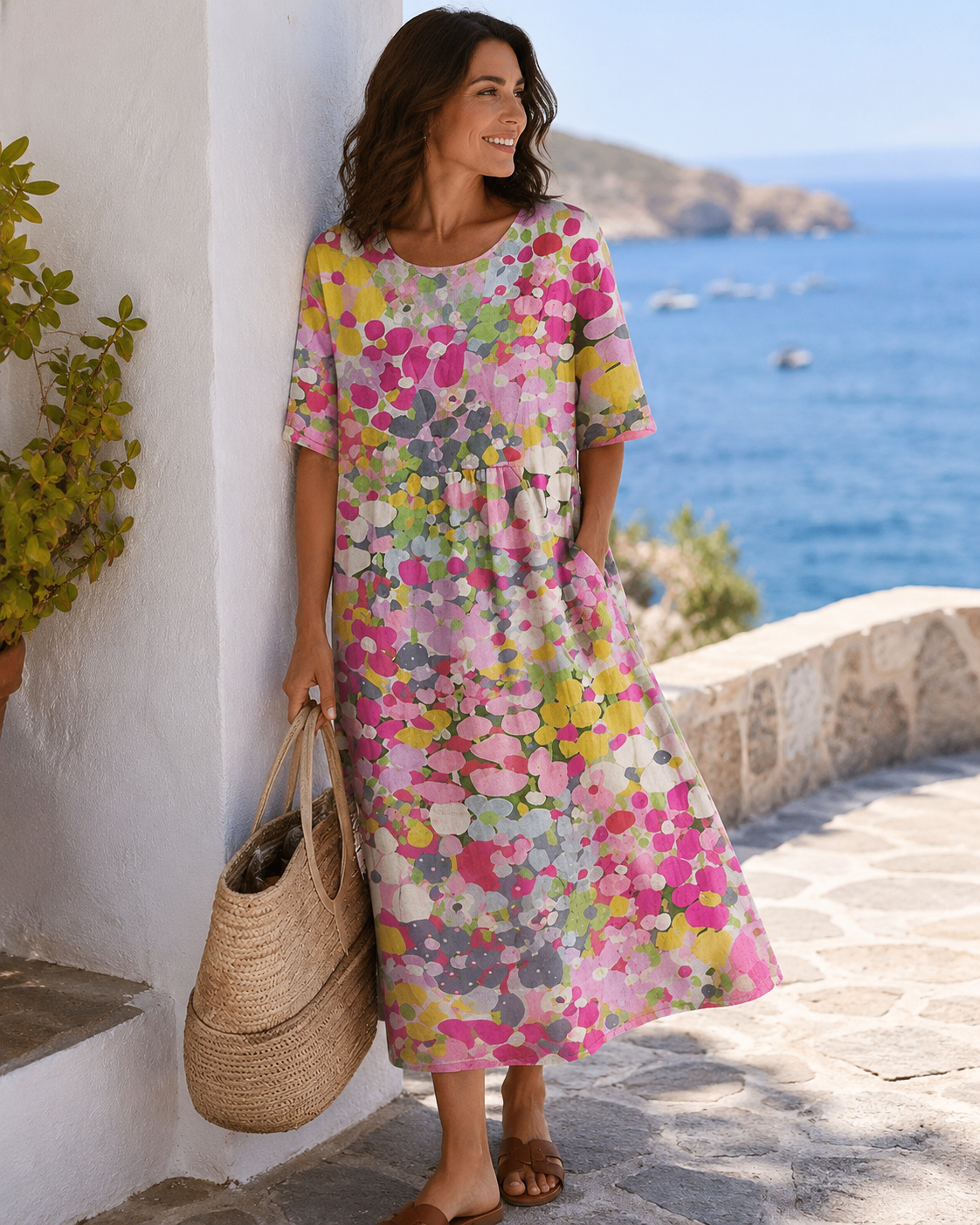 Pilar - Vestido Estampado Suelto y Favorecedor