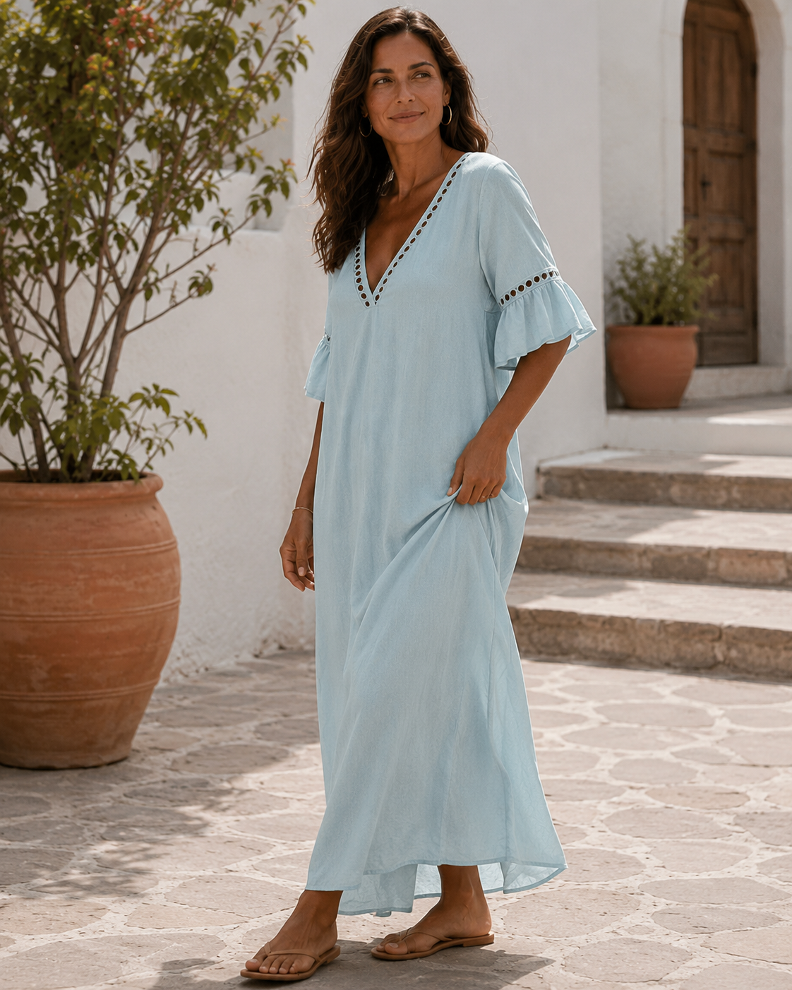 Elena - Vestido Largo Fresco y Favorecedor