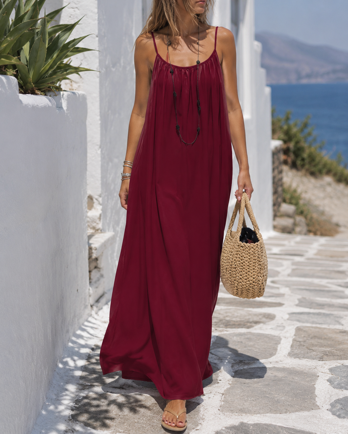 Mónica - Vestido Largo Favorecedor y Versátil