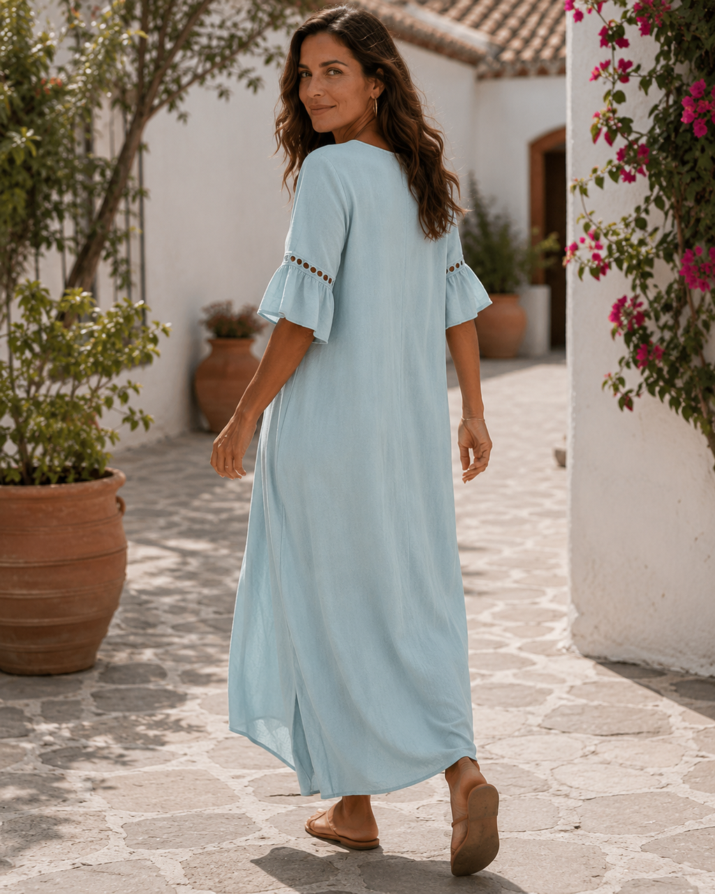 Elena - Vestido Largo Fresco y Favorecedor