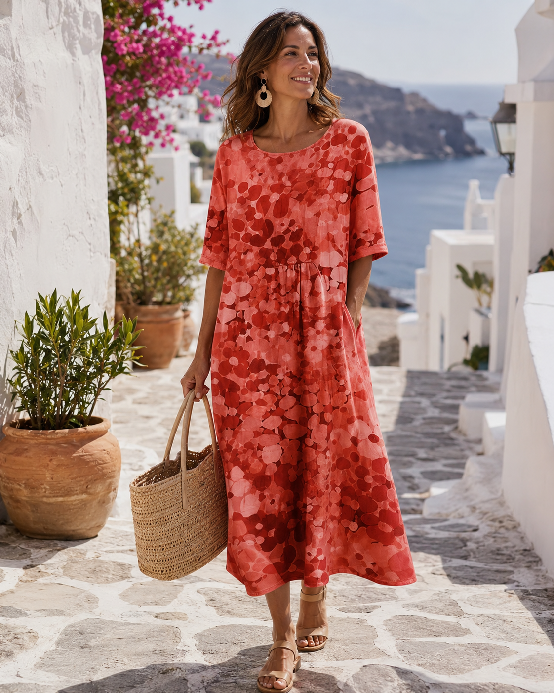 Pilar - Vestido Estampado Suelto y Favorecedor