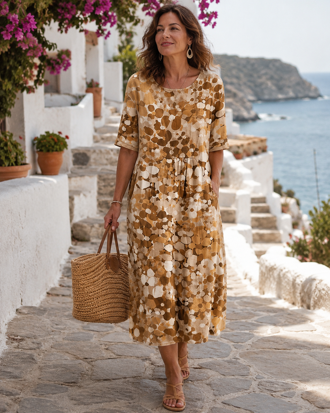 Pilar - Vestido Estampado Suelto y Favorecedor