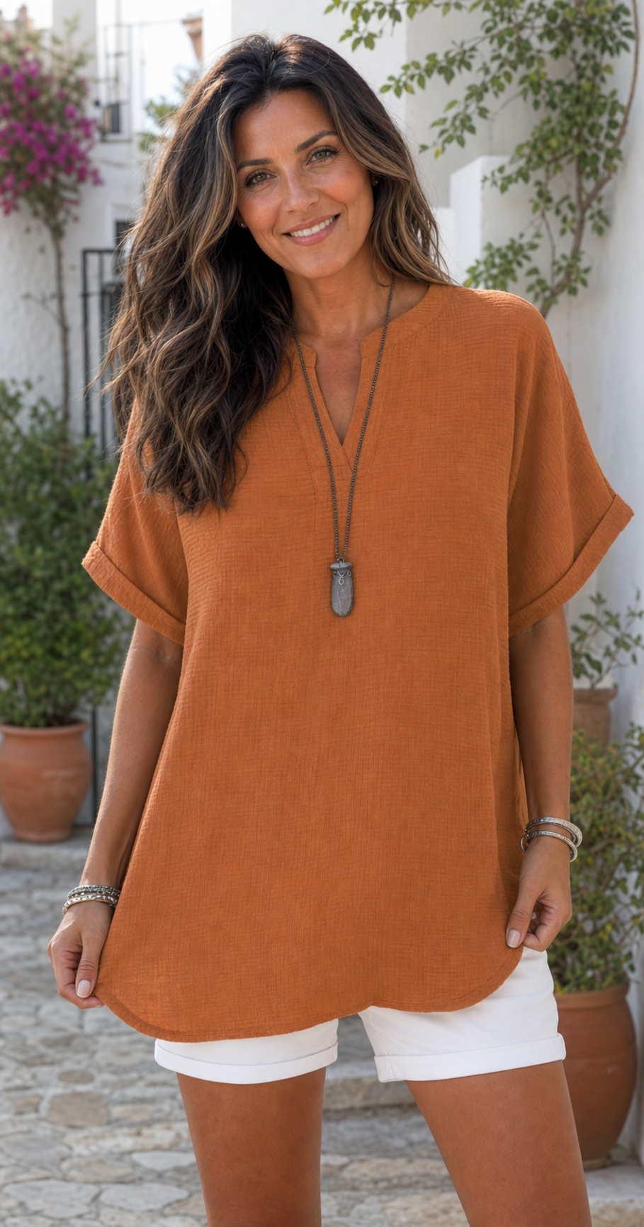 Beatriz - Blusa Holgada Cómoda y Favorecedora