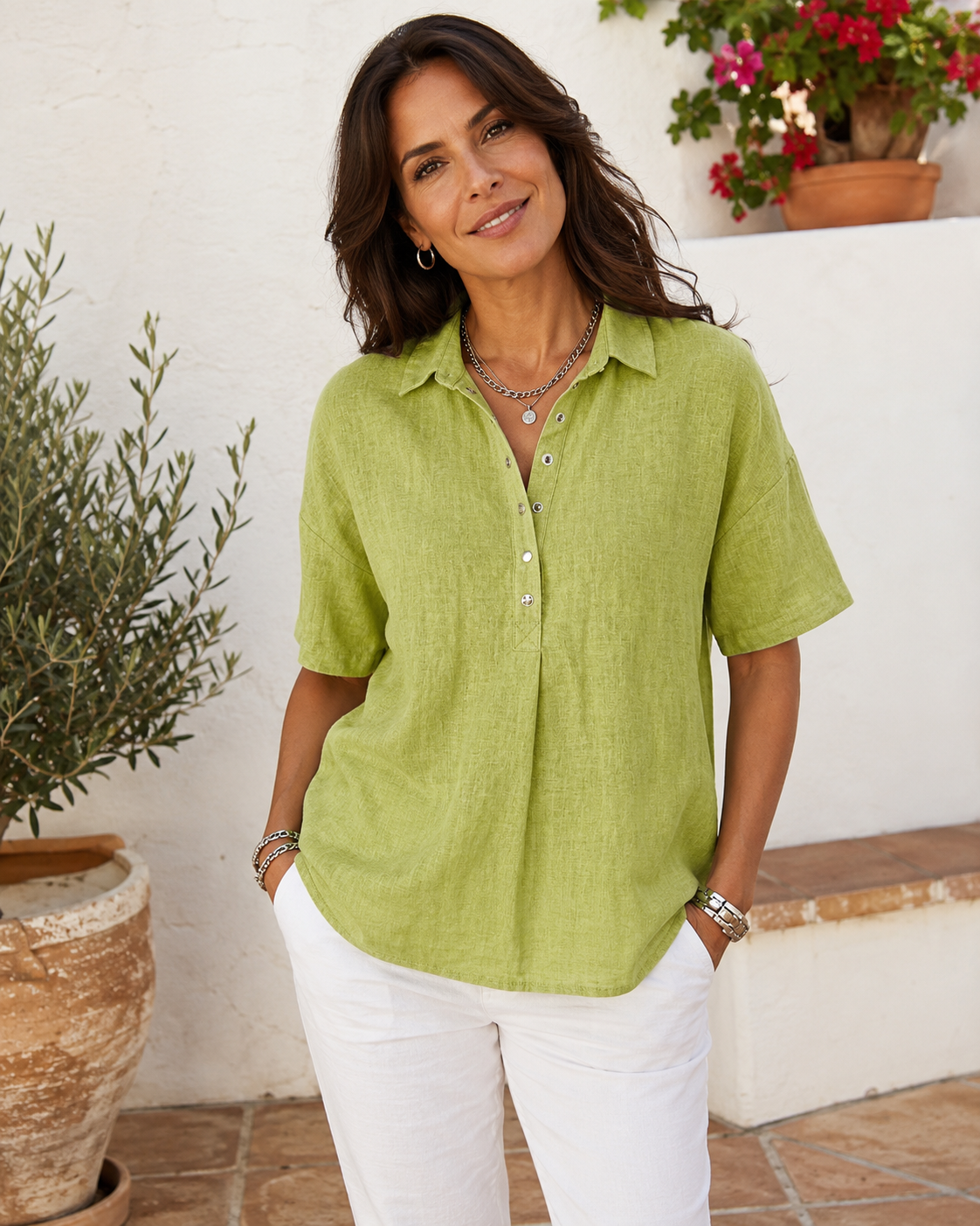 Carmen - Blusa Holgada Fresca y Favorecedora